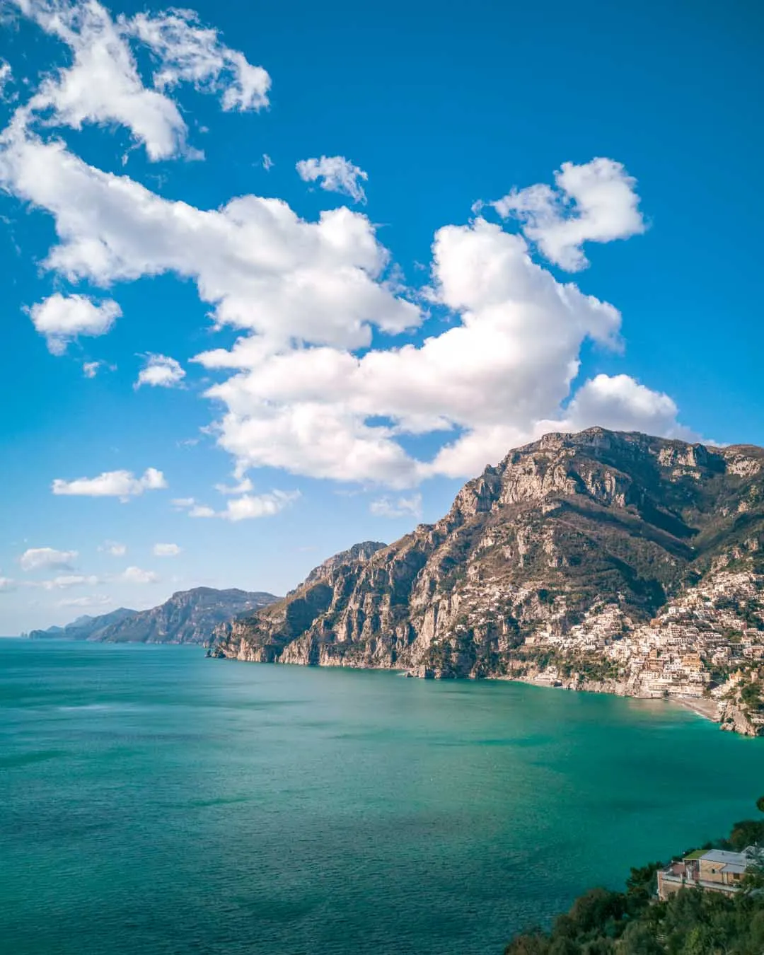 Costiera di Positano vista dal mare