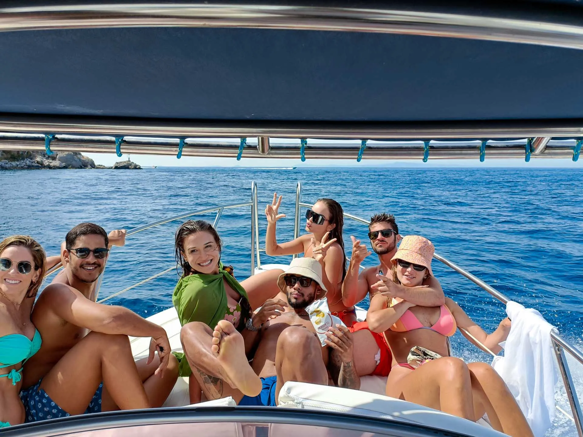 Gruppo di amici in tour privato a Capri
