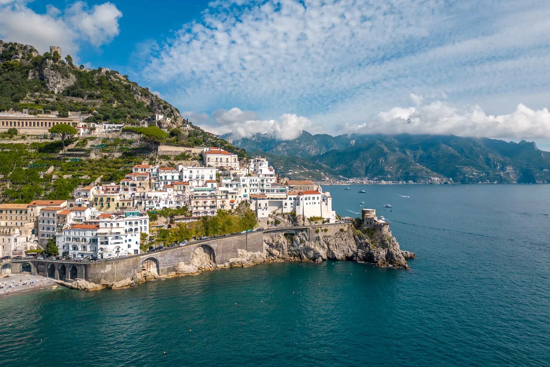 Promontorio di Amalfi visto dal mare