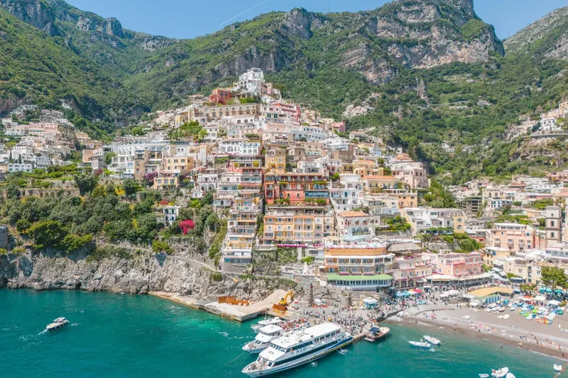 Positano aerial view